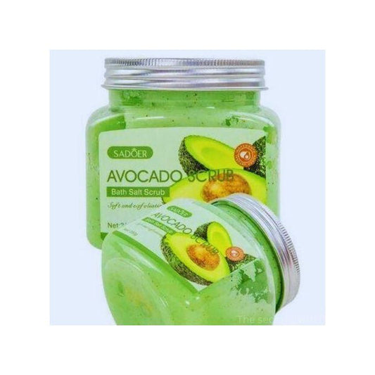 Avocado Exfoliating Salt Body Scrub â€“ Nourishing & Smoothing Skin Treatment With Natural Avocado Extracts