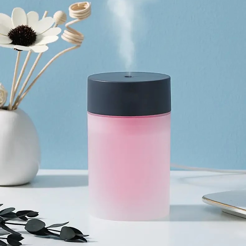 Mini Air Humidifier 260ML Aromatherapy Diffuser Portable Sprayer USB Essential Oil Atomizer LED Lamp