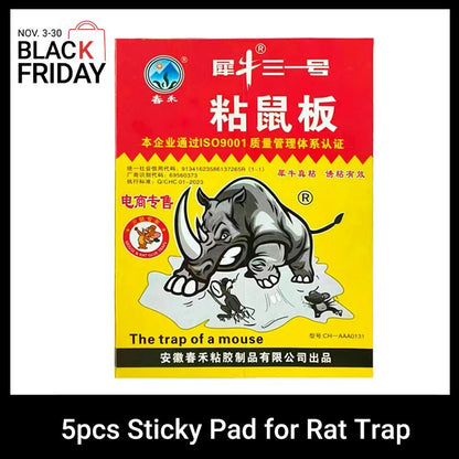 5pcs Sticky Pad for Rat Glue Trap for Mice Mouse Glue Board No-Scape Trap Strong Glue Mouse Traps Extra Sticky Board Rodent Catcher Kitchen Warehouse Mouse Glue Board Deratization Rat Destruction