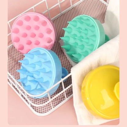 1Pc Scalp Massage Shampoo Brush Soft Silicone Combs Hair Used To Remove Dandruff and Exfoliate Hair Care Styling Tools Wholesale