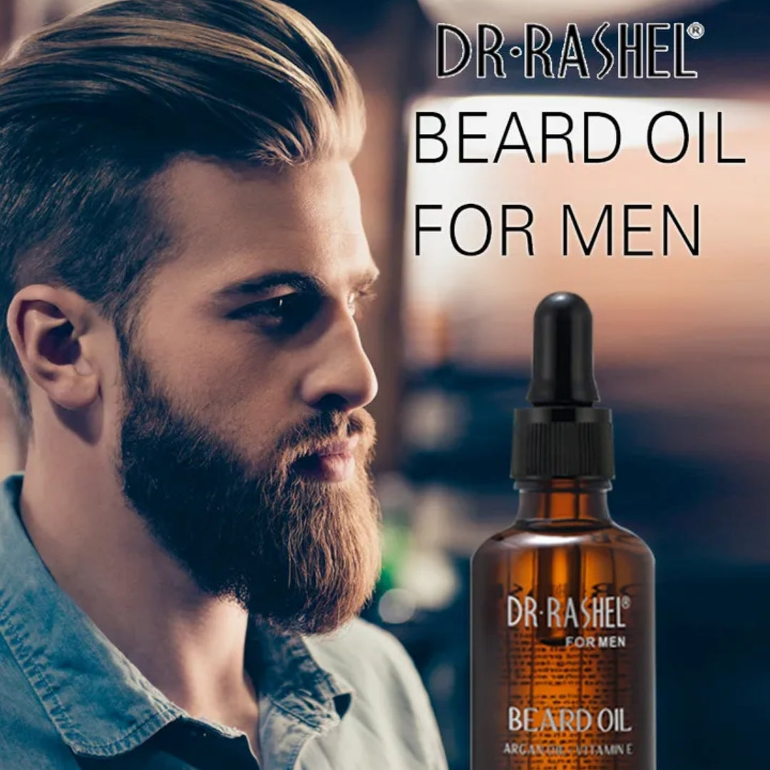 Dr. Rashel Beard Growth Oil With Argan Oil + Vitamin E For Men