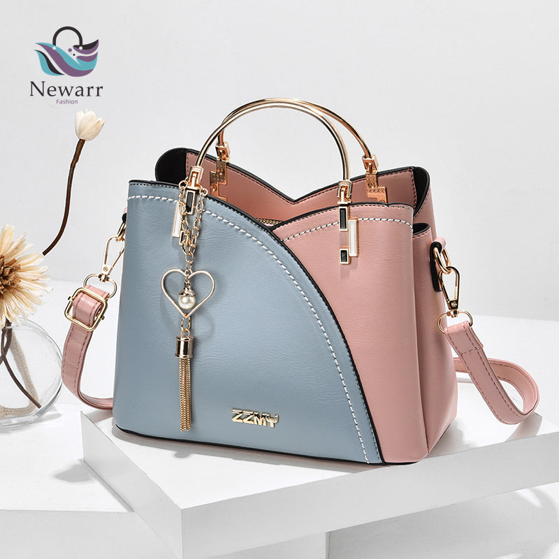 Women's stylish all-matching PU leather styling single shoulder straddle bag handbag shoulder bag