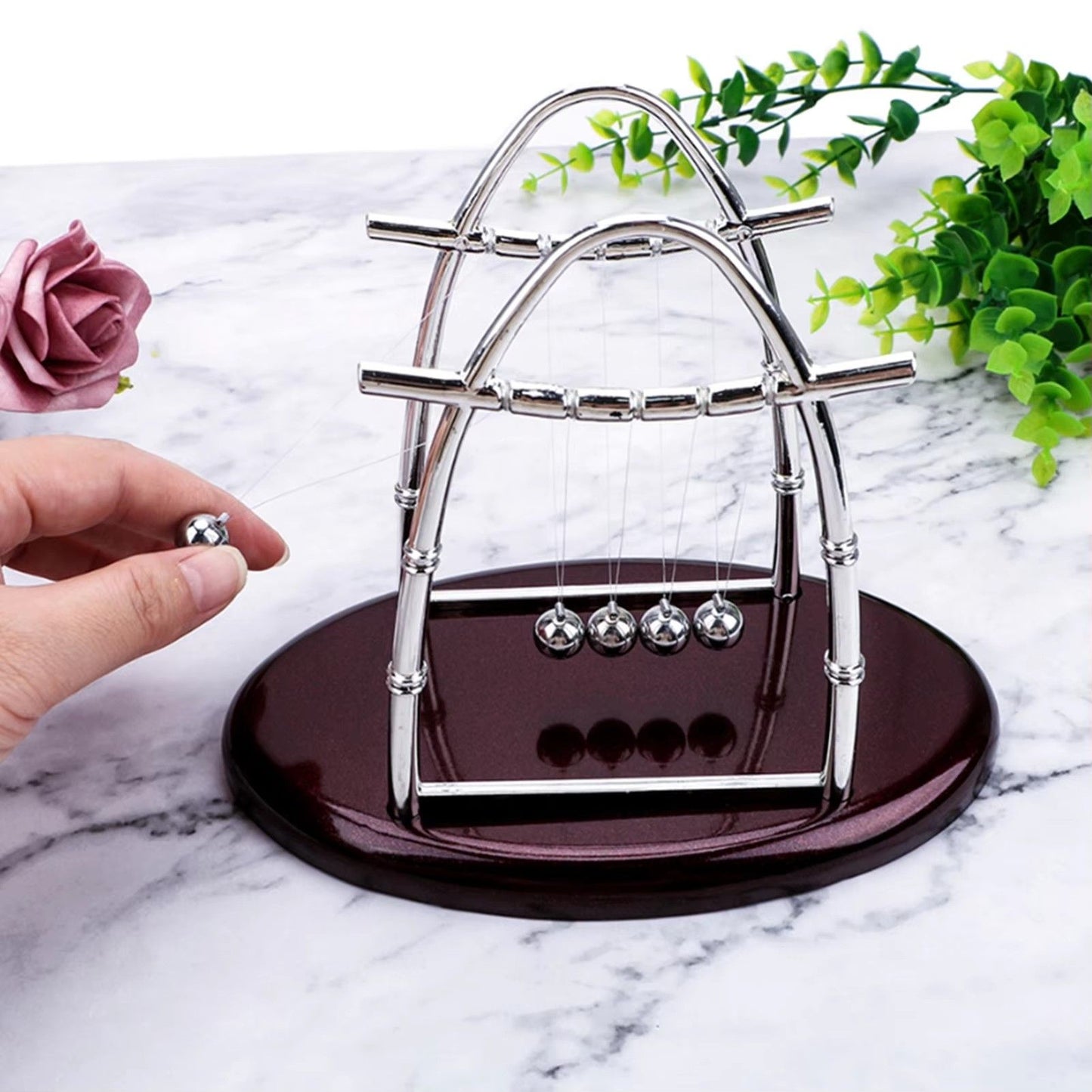 Newton's Cradle Balance Steel Ball Teaching Supplies Physics Science Pendulum Desktop Toys Stress Relief Gifts Home Decoration