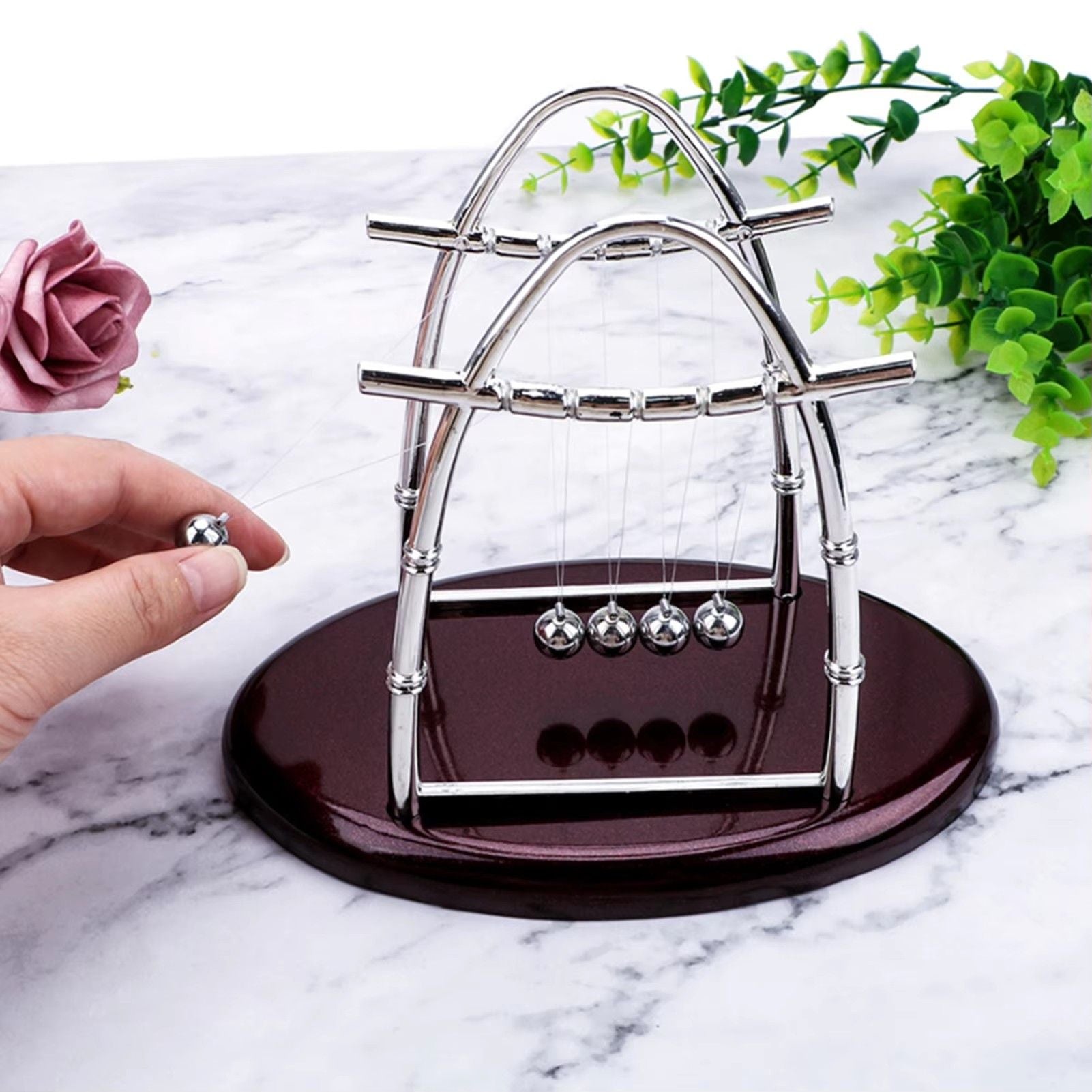 Newton's Cradle Balance Steel Ball Teaching Supplies Physics Science Pendulum Desktop Toys Stress Relief Gifts Home Decoration