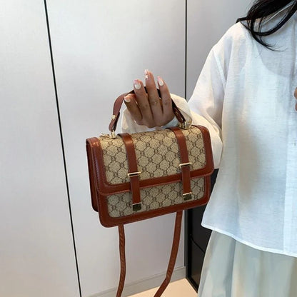 Mateamoda Stylish Monogram Print Boston Bag Crossbody Bag Handbag