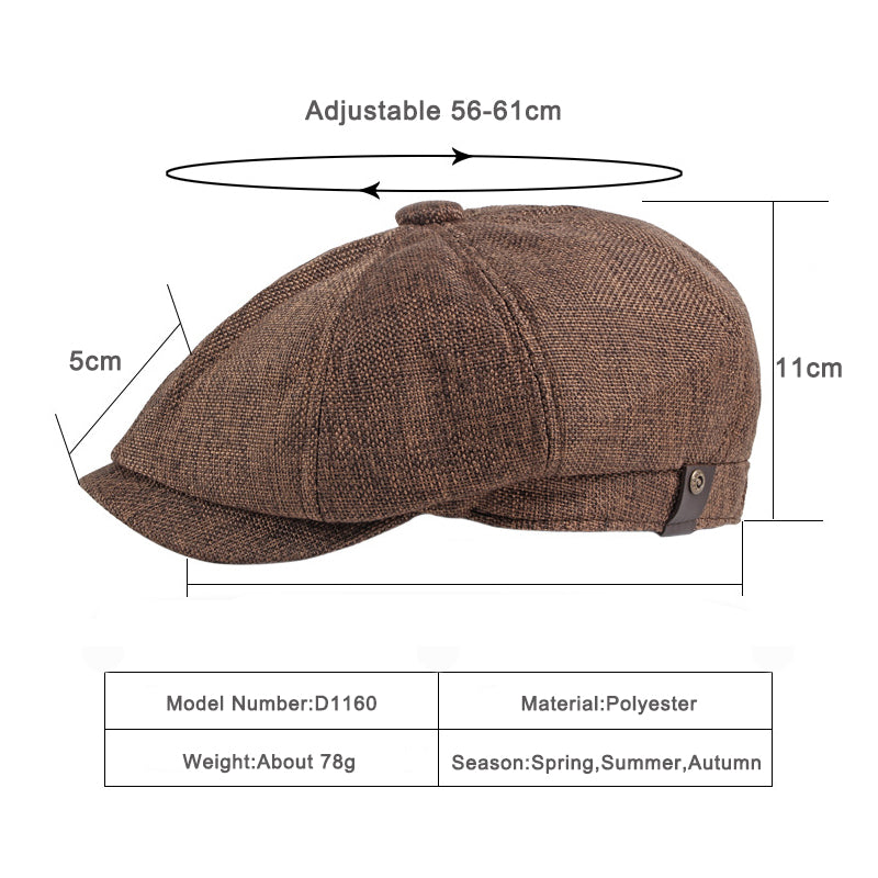 New Arrival Hot sale Retro Newsboy Caps Men Octagonal Hats British Painters Hats Spring Summer Berets Herringbone Flat Caps Hip Hop Berets