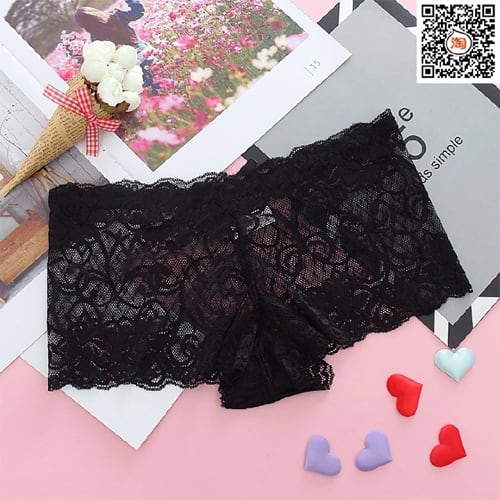 2 pack Women Lace Thong Comfort Lace Underwear Low Waist Panties Transparent Underwear Ladies Briefs Lingere Panty Underware Womens Lingerie Girl Panty