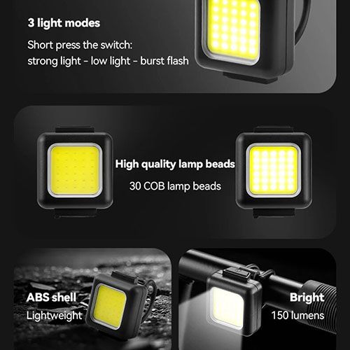 USB Rechargeable Bike Light Cycling Bicycle Front Rear Light Bike Headlight Light MTB Waterproof Taillight LED Lantern Bike Parts Safety Warning Light Waterproof Bicycle Lamp USB Type-c Charge