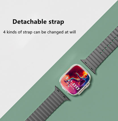 RichRipple Newest 4in1 Ultra Smart Watch Strap 49mm 2.2inch Full Touch Screen Sports Fitness Watch IP68 Waterproof Bluetooth Call Smart Watch