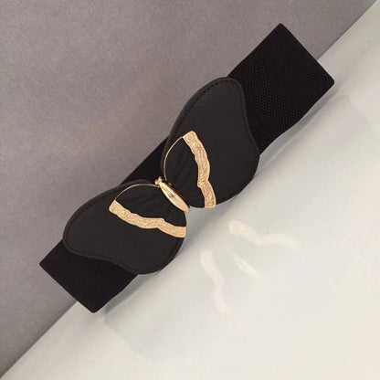 Fashion Women's Belt Elastic Waist Cover Belt Wide Belt Female Wide Waistban With Versatile Elastic Decoration Expands To size