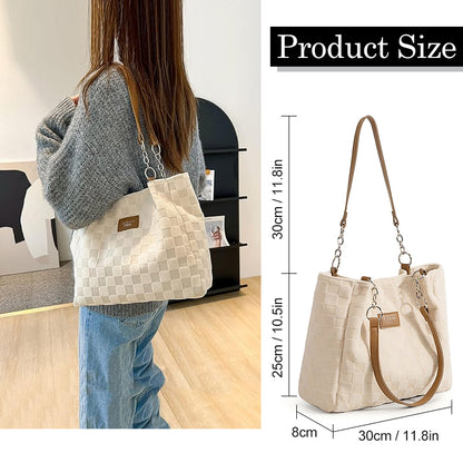 ladies handbag women shoulder satchel bag canvas large capacity
