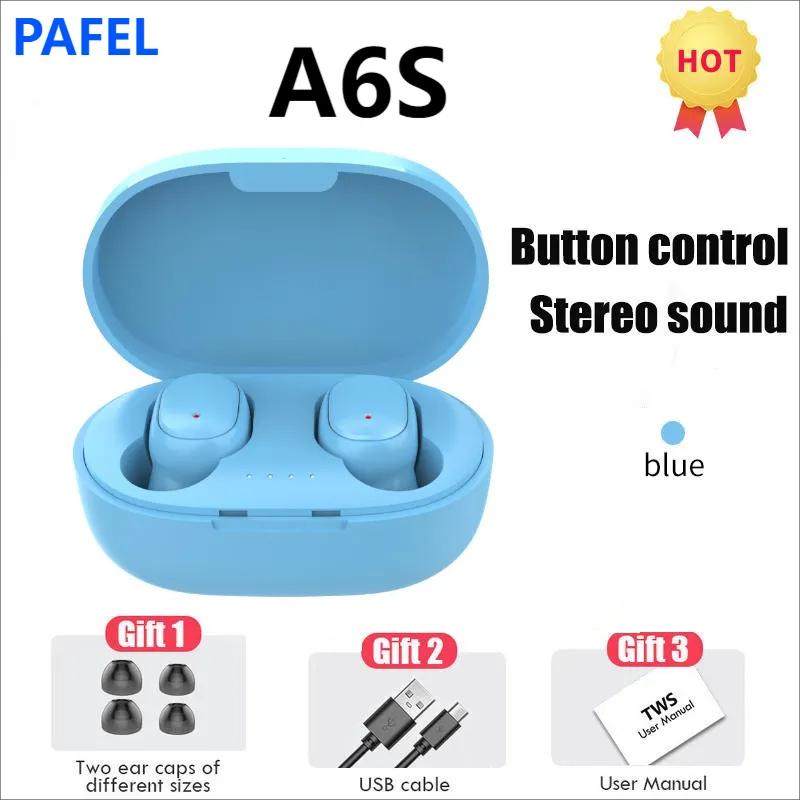 PAFEL A6S earphone TWS Wireless Bluetooth earpods Suitable for Mobile Phones Sports Music Portable Mini Wireless Headset In-Ear Noise Canceling Wireless Earbuds