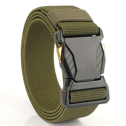 Men Tactical Belts Quick Release Outdoor Training Belt High Quality Casual Sports Men Belt Breathable and Comfortable Nylon Canvas Pants Belt Classic High Elastic Soldier Belt