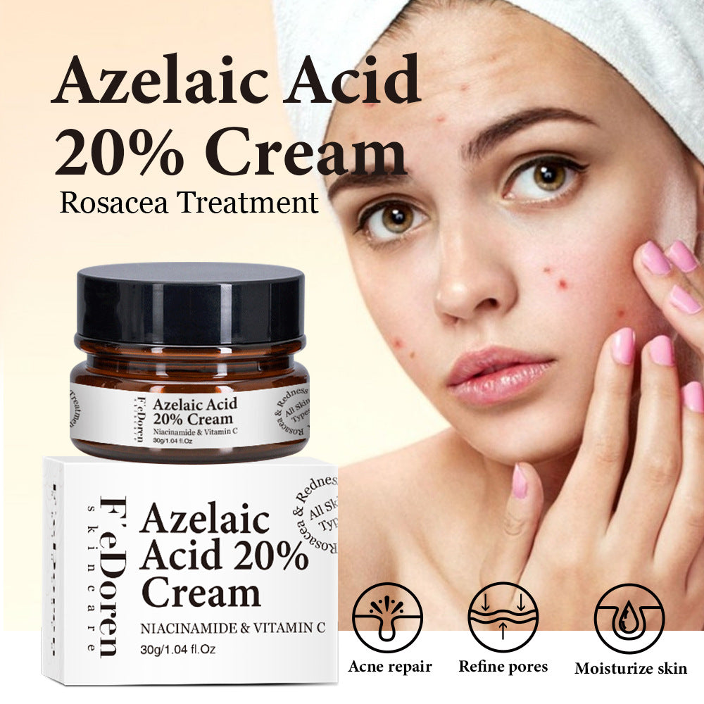 Azelaic Acid 20% Whitening Fades Acne Cream Freckle Remove Melasma Dark Pigment Spots Melanin Alpha Arbutin Face Cream Skin Care