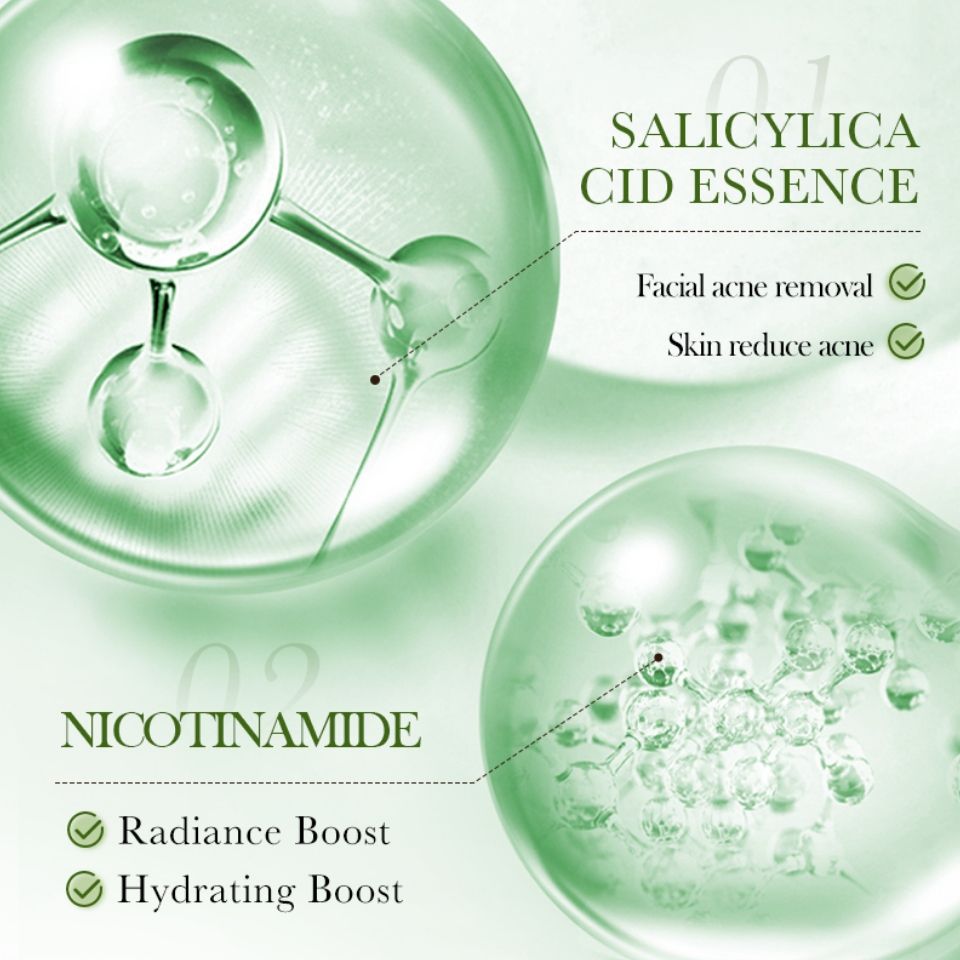 2 PIECES Sadoer Salicylic Acid Sheet Mask Pack Anti Acne Soothing Repair Hydrating Facial Mask Wholesale Price SADOER Acne Removing Control Soothing Repairing Moisturizing Face Mask