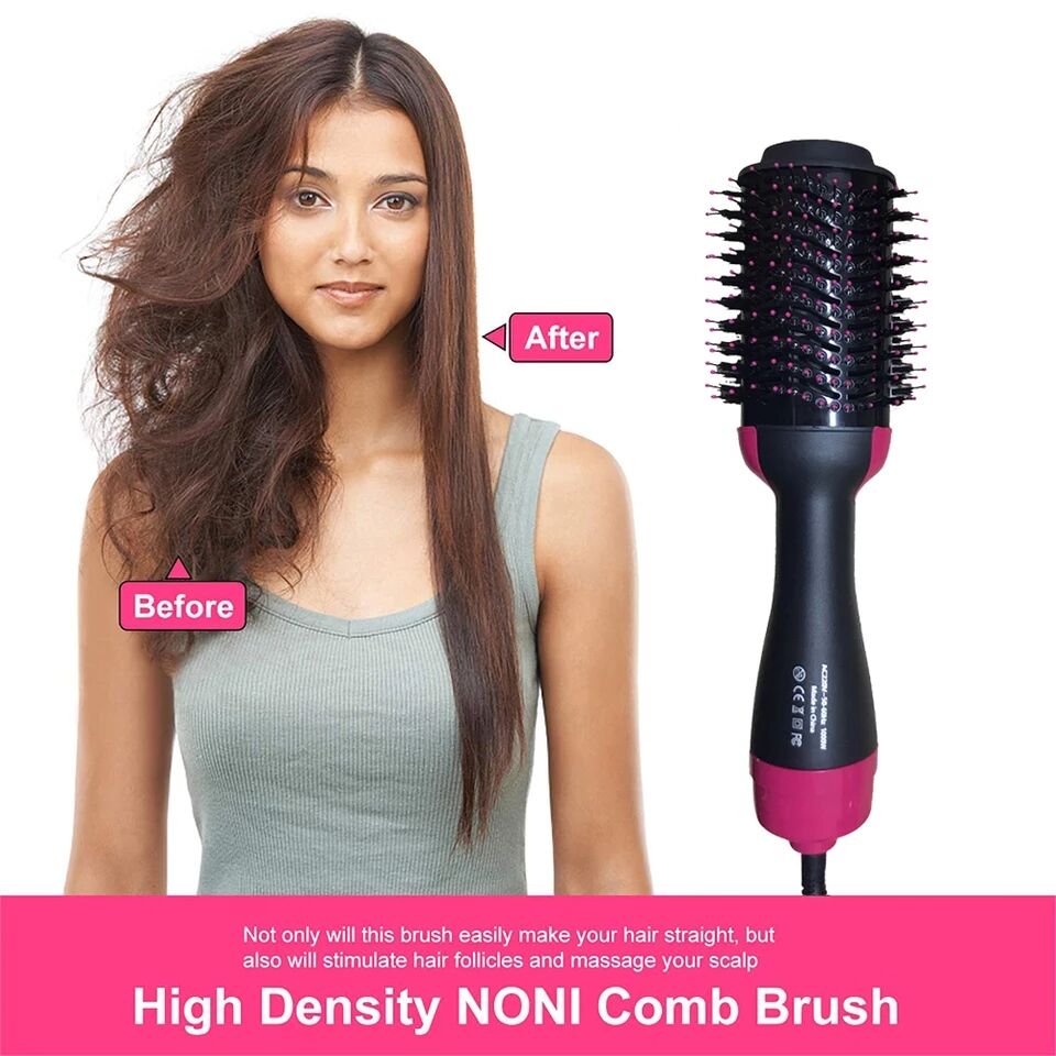Pro One Step Hair Dryer Hair Comb Brush Volumizer Hair Straightener Hot Air Curling Iron Rotating Hair Rollers Straightening Irons