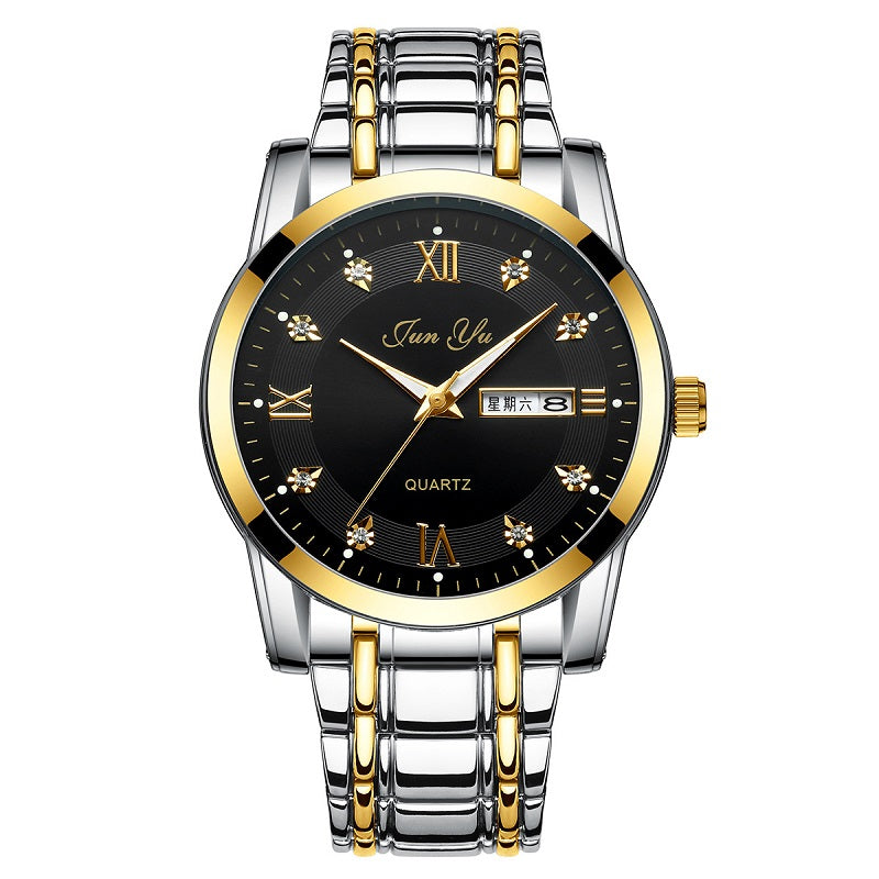 Men Watch Top Brand Luxury Automatic Quartz Watches Man Steel Business Waterproof Sport Clock