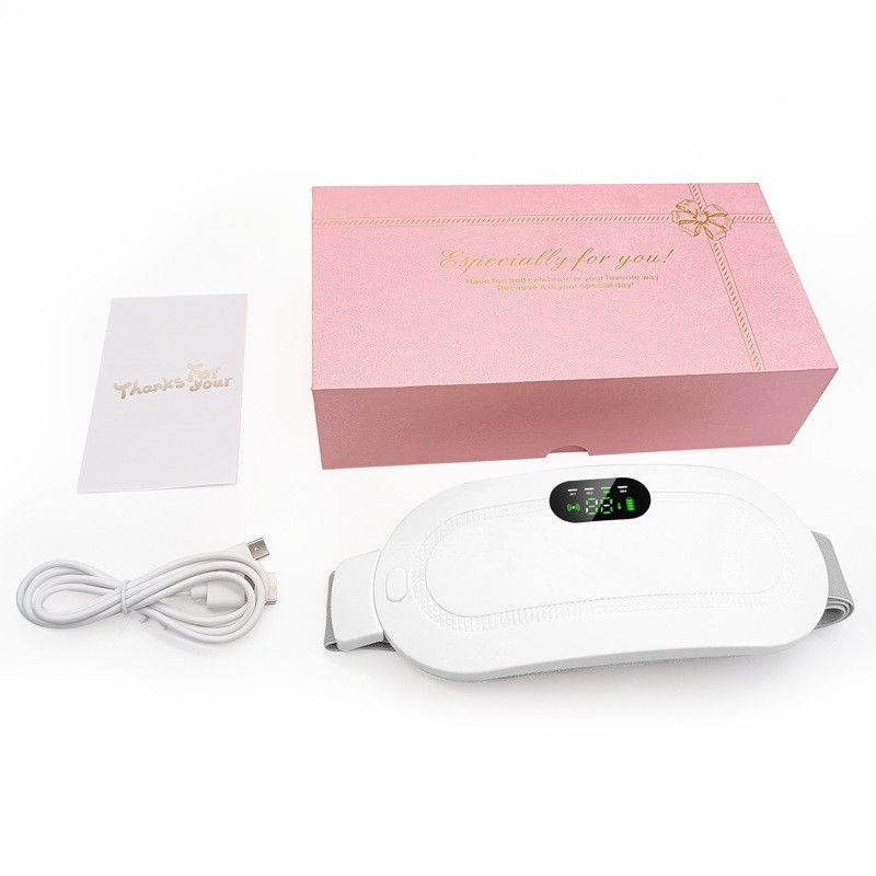 Charging digital display heating warm palace belt portable female menstruation artifact menstrual vibration hot compress warm palace treasure