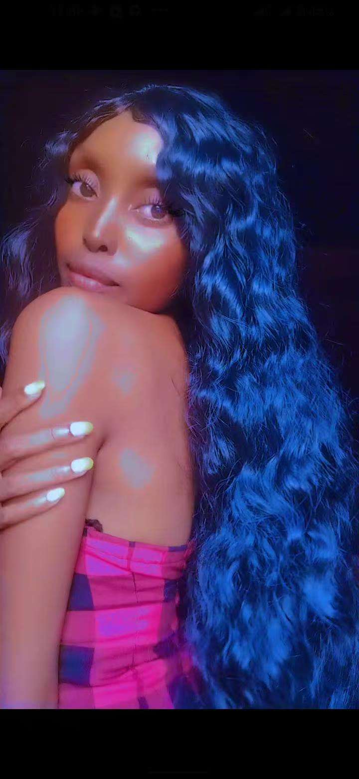 Wig ladies fashion long curly black wigs hair for women gift