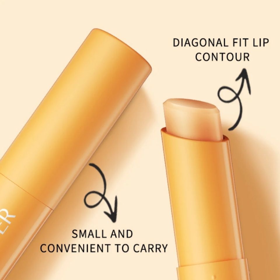 Set of 2 Pcs SADOER Lip Balm Vitamin C Moisturizing Lips Care Organic Sleeping Mask Beauty anti chapped lip balm