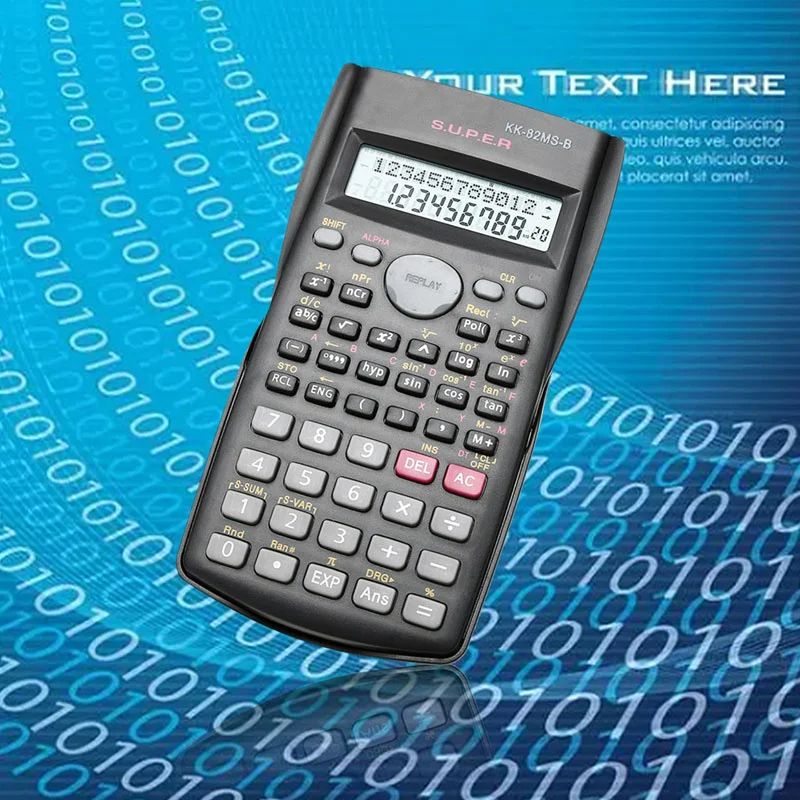 Scientific Calculator with 240 Functions and 2-Line Screen Multi-purpose Portable Student Calculator for Math Teaching ,Display Digital LCD Scientific Calculator
