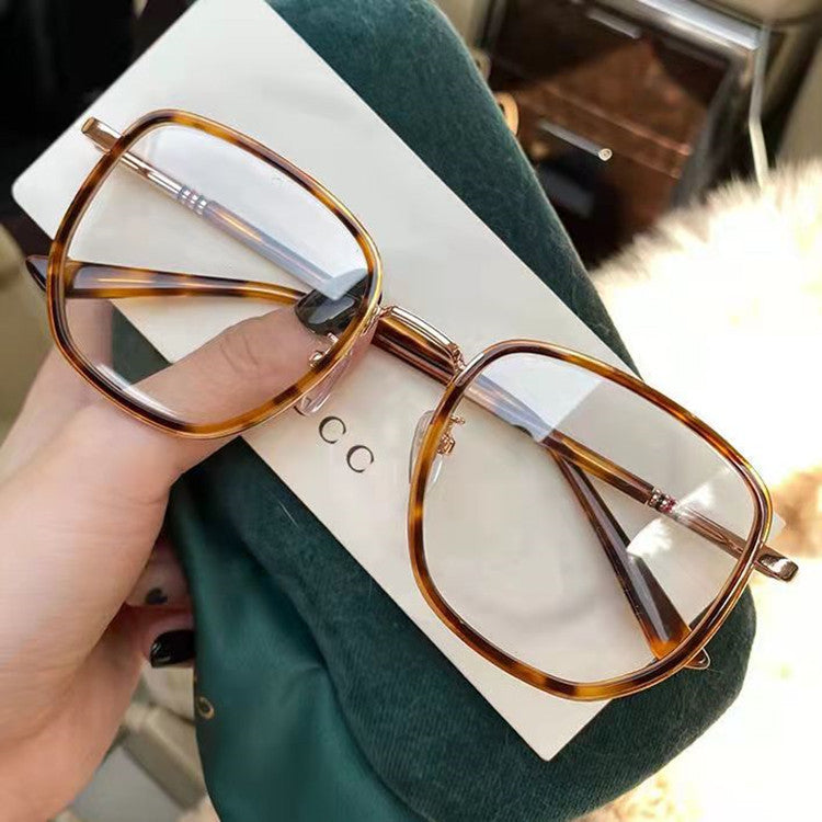 Ultralight Anti Blue Glasses Retro Green Frame Glasses Reading Glasses Transparent Eyewear Glasses for Women Men Frames