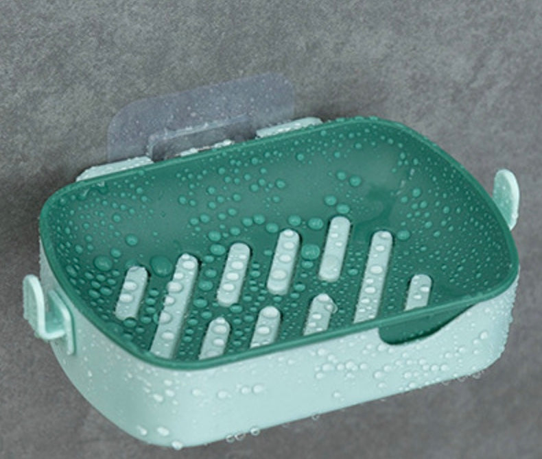Wall-Mounted Soap Box With Hooks Soap Dish soap holder