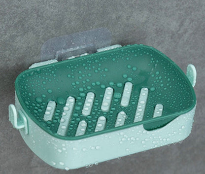 Wall-Mounted Soap Box With Hooks Soap Dish soap holder