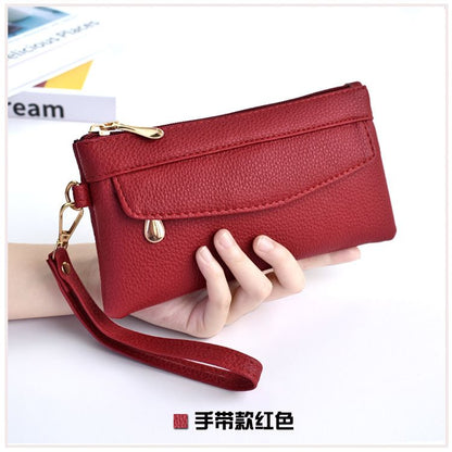 Women's Portable Fashion Wallet PU Leather Hangbag Female Long Clutch Purses Coin Pocket Phone Pocket For Ladies Money Bag