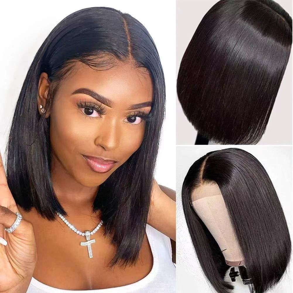 Women Hair Straight Bob Wigs 10Inch Brazilian Remy Hair Short Bob Human Hair Wigs Clip in U Part Wig Human Hair