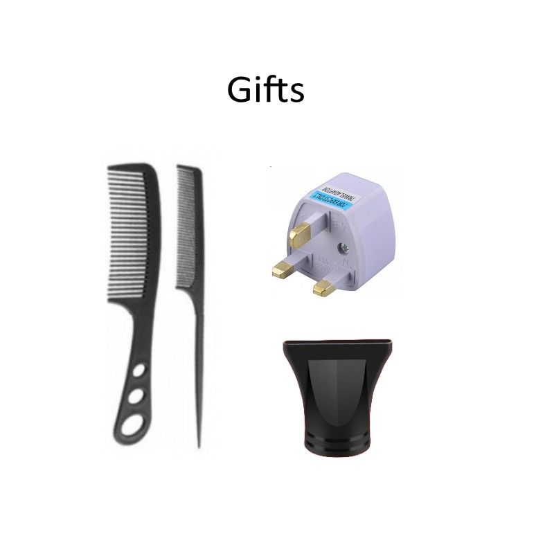 Hair Blow Dryer Professional Hair Dryer+Hair Comb+UK Plug