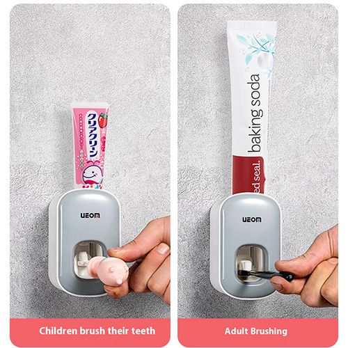 Wall Mount Automatic Toothpaste Dispenser Bathroom Accessories Set Toothpaste Squeezer Dispenser Bathroom Toothbrush Holder Tool Toothpaste Storage