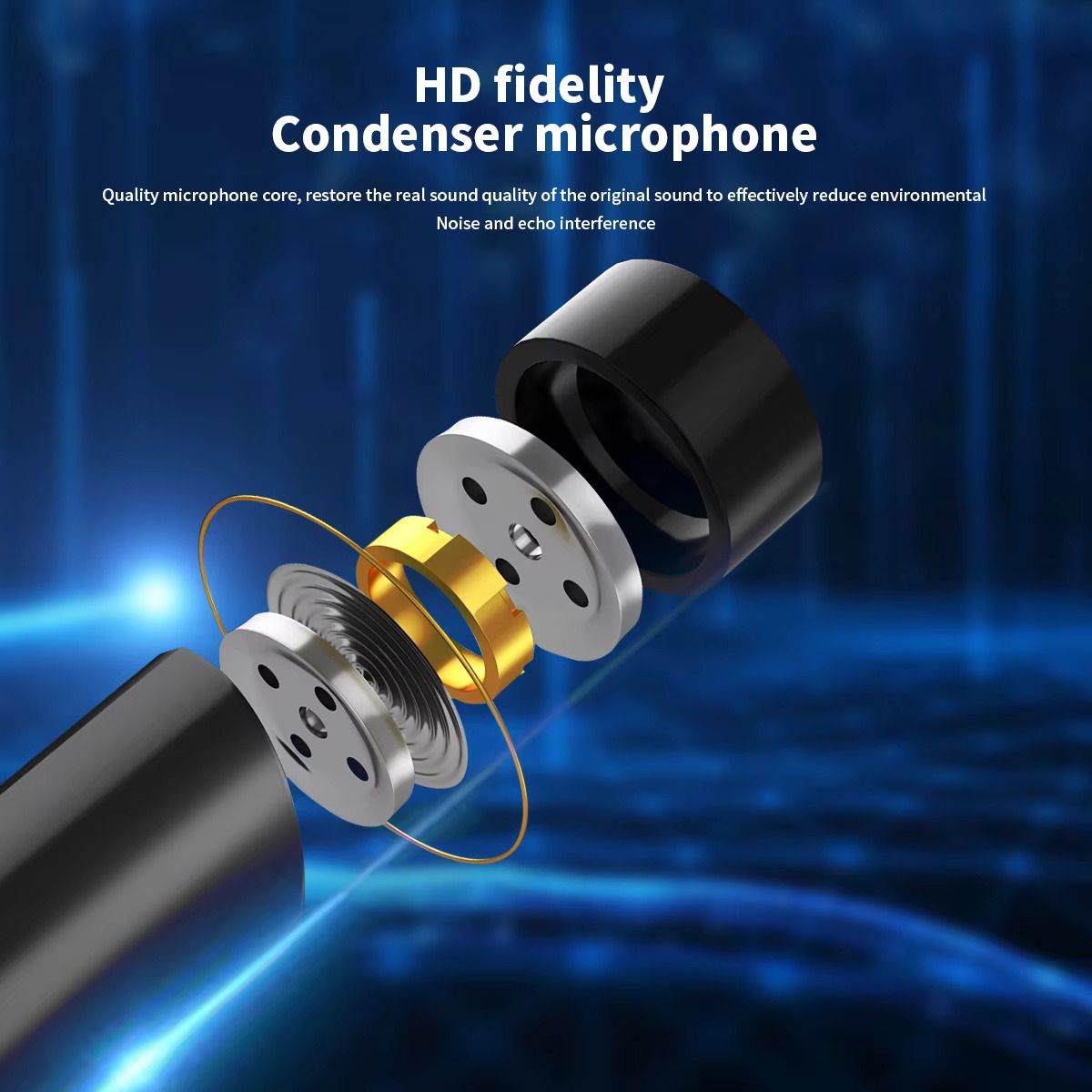 USB Microphone For Laptop And Computers Adjustable Studio Singing Gaming Streaming Mikrofon Stand Mic With Holder Desktop