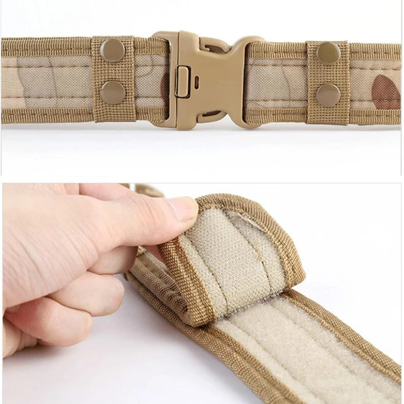Army Style Combat Belts Quick Release Tactical Belt Fashion Men Military Canvas Waistband Outdoor Hunting Hiking Tools
