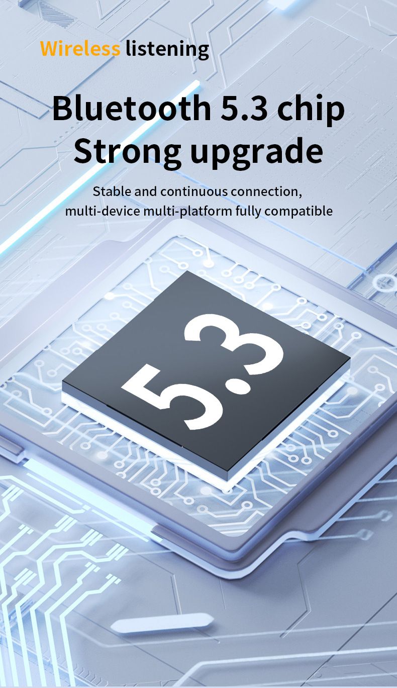 Bluetooth Earphone Super Long Battery Life Waterproof Noise Reduction Earbuds Digital Display Douch 5.3 TWS In-Ear Earpods Sports Binaural Stereo Wireless Earphones For Android & IOS Smart Phones