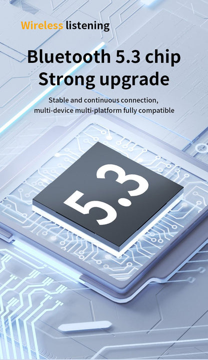 Bluetooth Earphone Super Long Battery Life Waterproof Noise Reduction Earbuds Digital Display Douch 5.3 TWS In-Ear Earpods Sports Binaural Stereo Wireless Earphones For Android & IOS Smart Phones