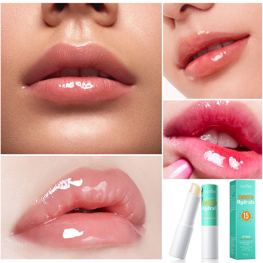 Sun Protection Lip Balm Whiten Hydrate Suncream Lip Balm Smooth Moisturizing Soft Lip Nourish Prevent Dryness Minimizes LipLines