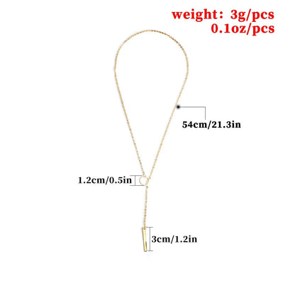 Popular fashion punk European and American simple temperament metal ring short necklace neck chain female collarbone chain