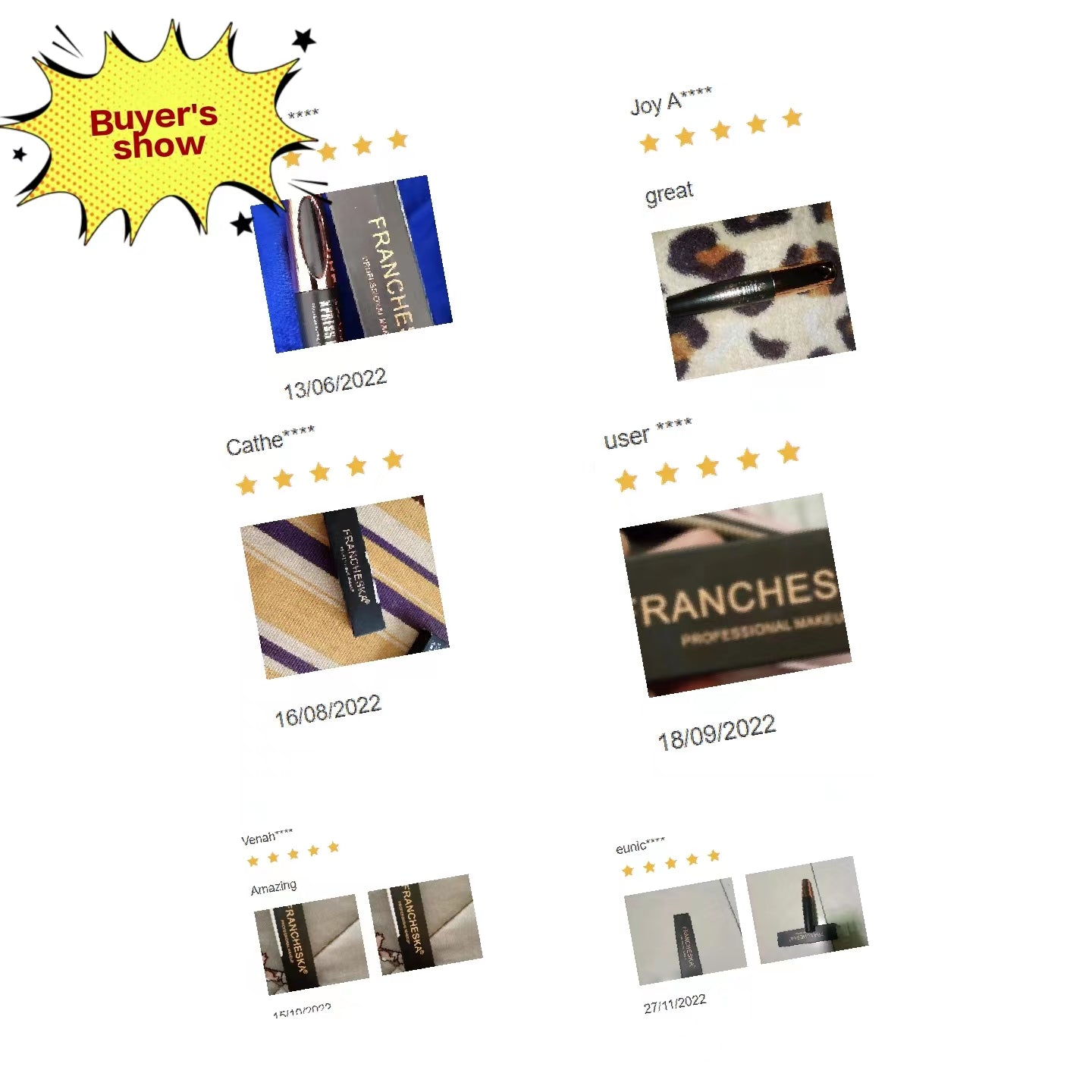 Waterproof mascara will last for a long time Makeup Eye black cross-border super long thin brush head, durable waterproof, thick, curly and non smudging