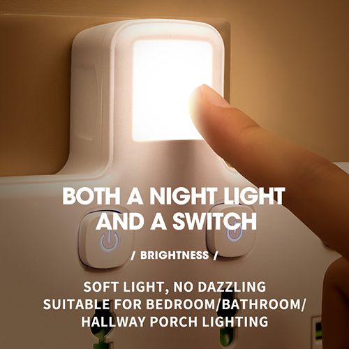 UK Plug AC Outlet Power Strip Multi-Use Wall Socket Universal Network Filter USB Charger Standalone Switch Light Adapter