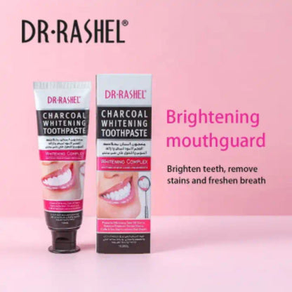 Dr. Rashel Charcoal Whitening Toothpaste Remove Stains Fresh Breath Smoke Coffee Tea Stains Teeth Brightening Complexion