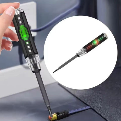 Electrical Tester Pen 2-In-1 Electricity Detector Strong Magnetic Tester Pen High Torque Slotted Electric Pen Electrical