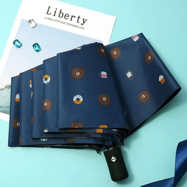 Bear Automatic Umbrella Folding Umbrellas Sun/UV protection Umbrella Automatic Open and Close Umbrella