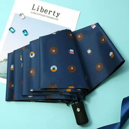 Bear Automatic Umbrella Folding Umbrellas Sun/UV protection Umbrella Automatic Open and Close Umbrella