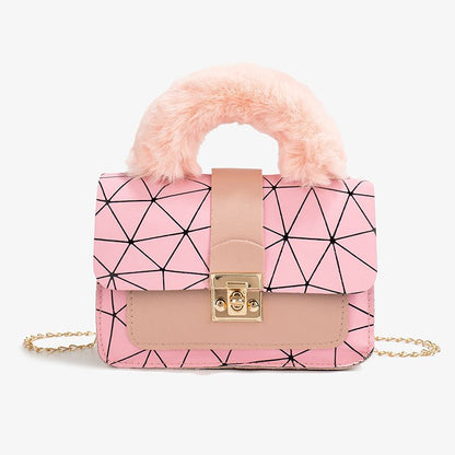 Bag female new niche bag geometric gradient small square bag crossbody bag