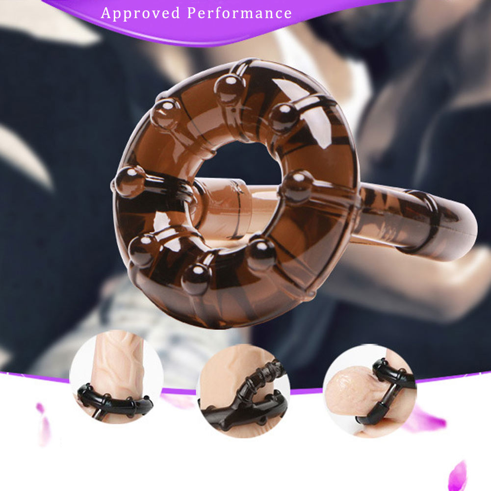 Elastic Cock Ring Testicle Scrotum Restraint Prolonged Intercourse Sex Toy for Men