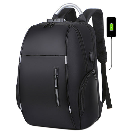 Combination lock backpack Cross-border multi-purpose laptop backpack large capacity business bag men's USB charging backpack travel bag