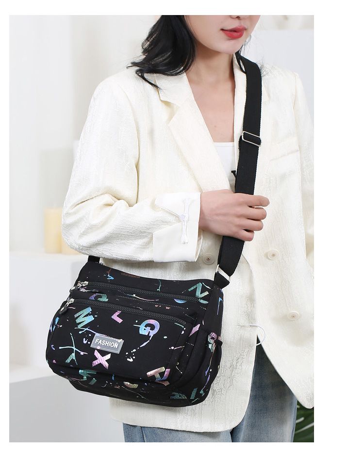 Women bag waterproof bag shoulder bag fashion letter printed bag