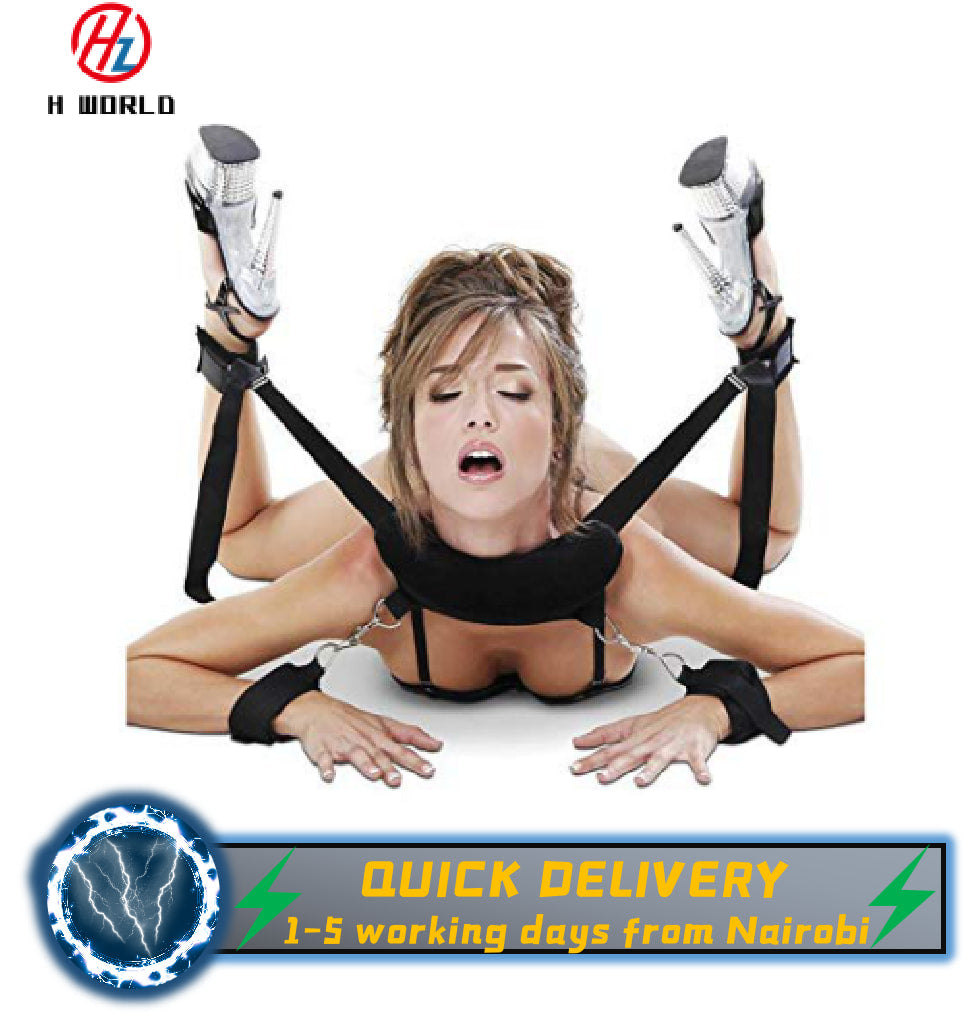 HW Adult SM Fancy Dress Handcuffs Cuffs Strap Whip Rope Neck Cosplay Sex Toys Bandage Gift adult women sex toys