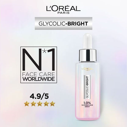 【Discounted】L'Oreal Paris GLYCOLIC BRIGHT SERUM 15ML